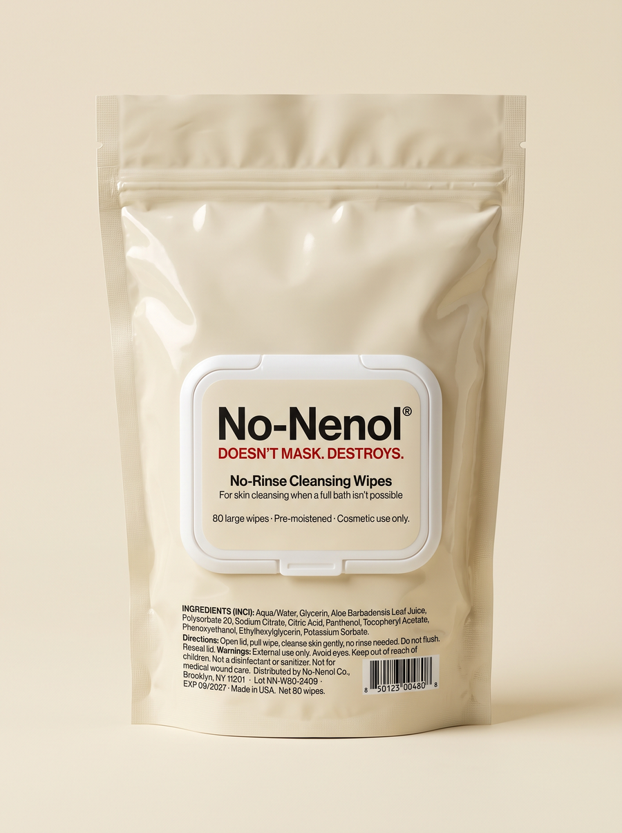 No-Nenol No-Rinse Cleansing Wipes (80 count)